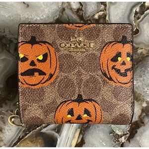 Coach Halloween Jackolantern Wallet!
